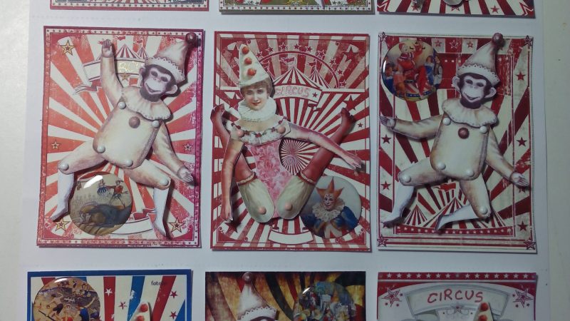 Intercambio ATCs: Circus Vintage